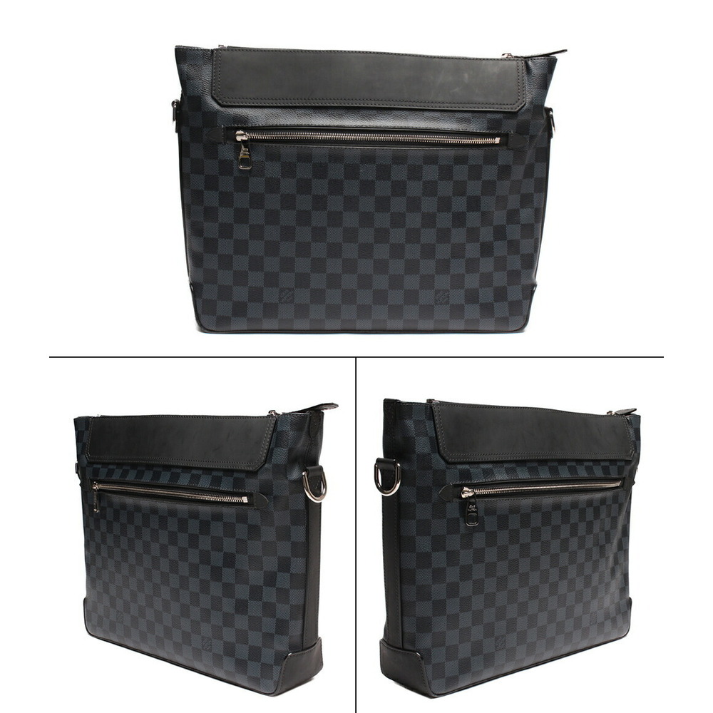 Louis Vuitton Greenwich Blue Bag Cobalt Shoulder Messenger Damier